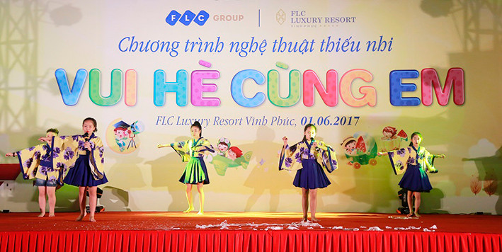 Tưng bừng chương trình “Vui hè cùng em” của FLC dành cho thiếu nhi Vĩnh Thịnh