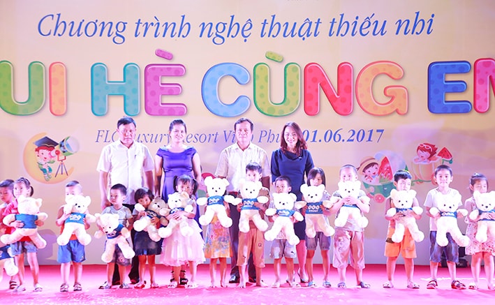 Tưng bừng chương trình “Vui hè cùng em” của FLC dành cho thiếu nhi Vĩnh Thịnh