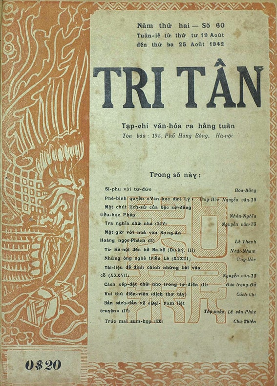 Nhà báo Nguyễn Tường Phượng với tạp chí Tri Tân (1941 - 1946)