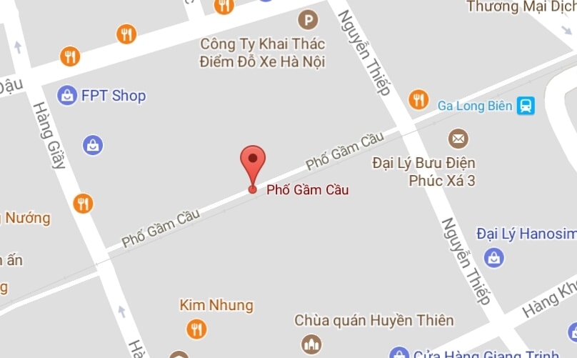 Phố Gầm Cầu, quận Hoàn Kiếm, Hà Nội.