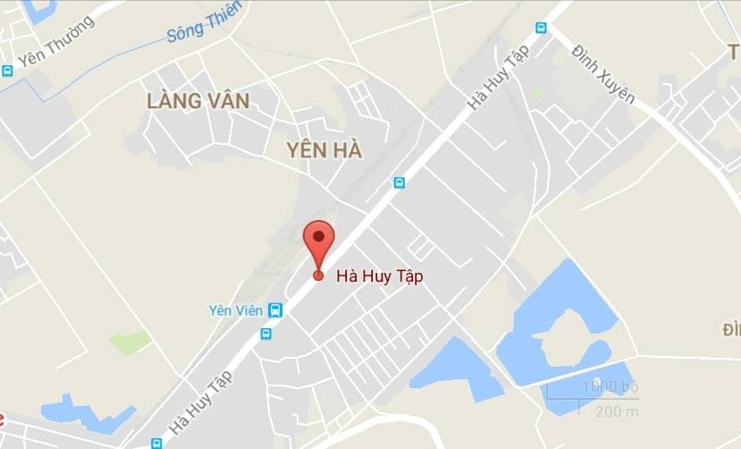 Đường Hà Huy Tập, huyện Gia Lâm, Hà Nội