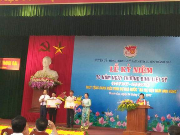 Huyện Thanh Oai (Hà Nội): Nhiều hoạt động ý nghĩa kỷ niệm ngày Thương binh - Liệt sĩ