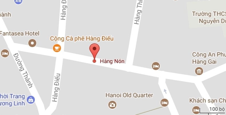 Phố Hàng Nón, quận Hoàn Kiếm, Hà Nội.