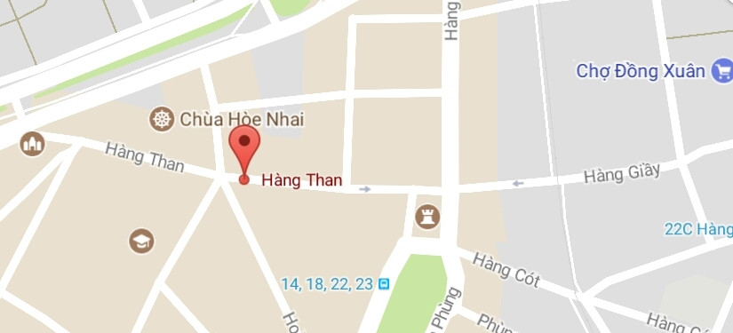 Phố Hàng Than, quận Hoàn Kiếm, Hà Nội.