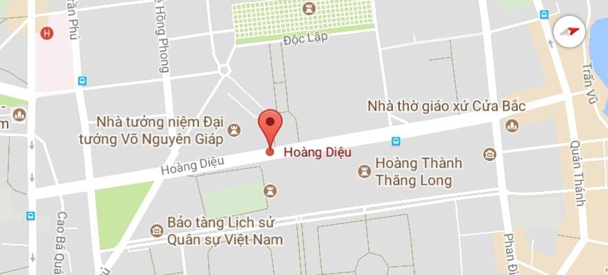 Đường Hoàng Diệu, quận Ba Đình, Hà Nội.