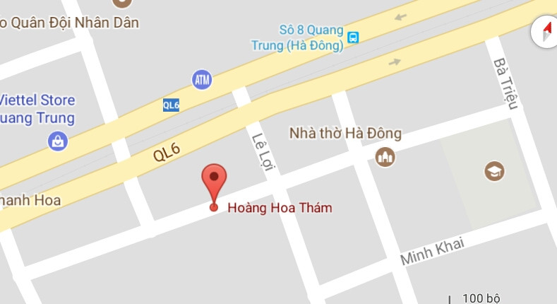 Phố Hoàng Hoa Thám, quận Hà Đông, Hà Nội.