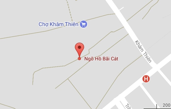 Ngõ Hồ Bãi Cát, quận Đống Đa, Hà Nội.