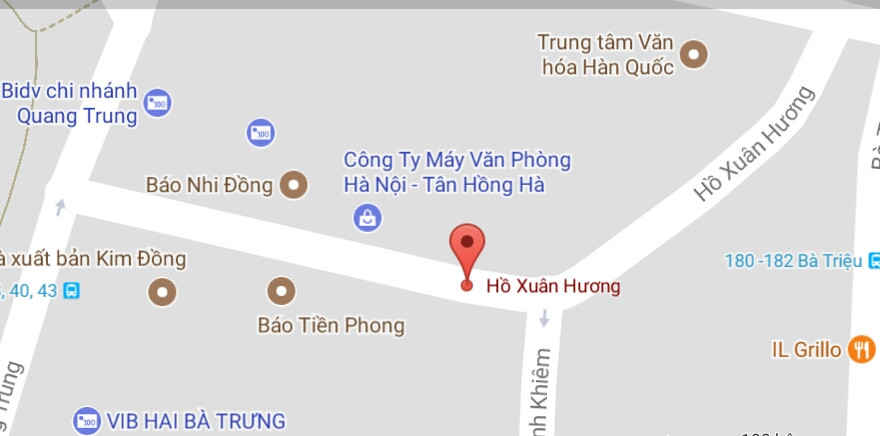 Phố Hồ Xuân Hương, quận Hai Bà Trưng, Hà Nội.