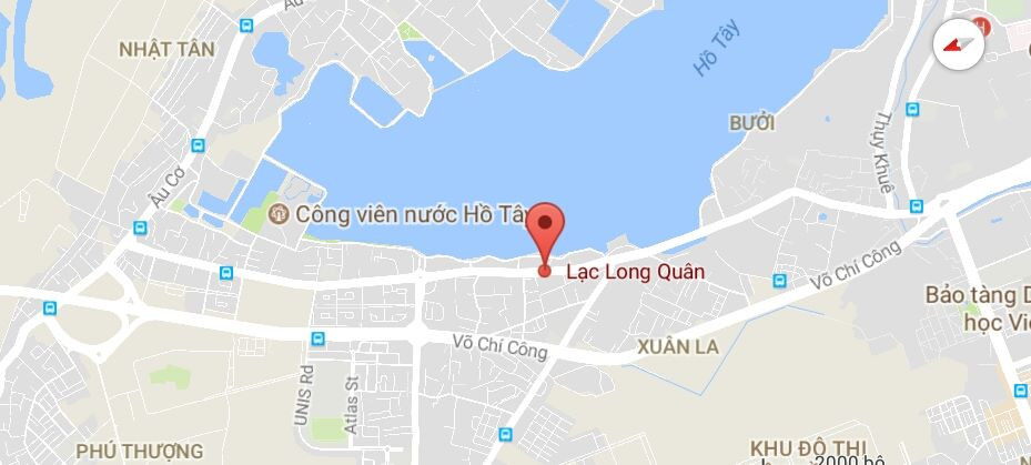 Đường Lạc Long Quân, thuộc quận Tây Hồ và quận Cầu Giấy, Hà Nội.