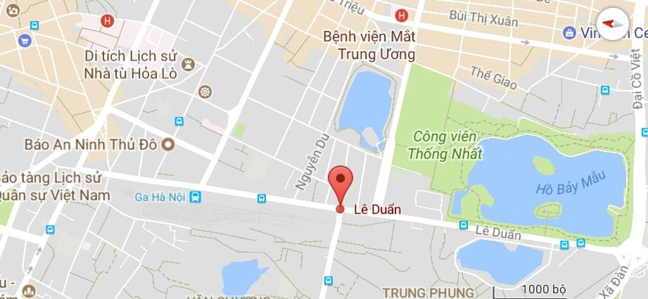 Đường Lê Duẩn, thuộc quận Hoàn Kiếm, quận Đống Đa và quận Hai Bà Trưng, Hà Nội