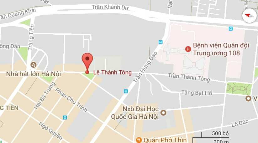 Phố Lê Thánh Tông, quận Hoàn Kiếm, Hà Nội.