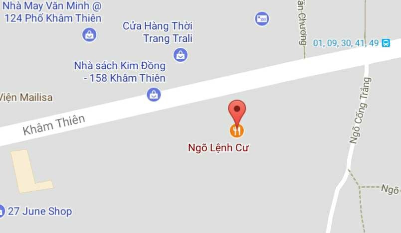 Ngõ Lệnh Cư, quận Đống Đa, Hà Nội
