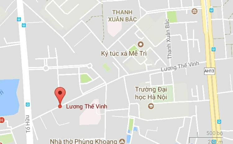 Đường Lương Thế Vinh, quận Từ Liêm và quận Thanh Xuân, Hà Nội.
