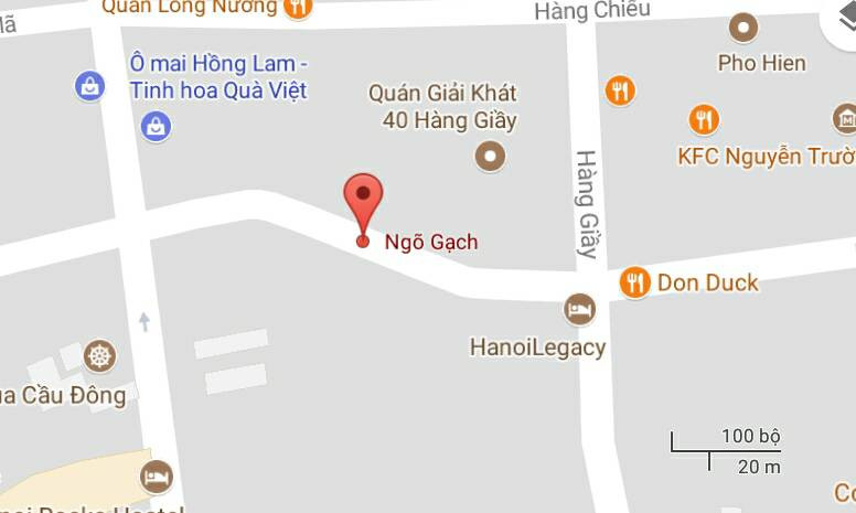Phố Ngõ Gạch, quận Hoàn Kiếm, Hà Nội