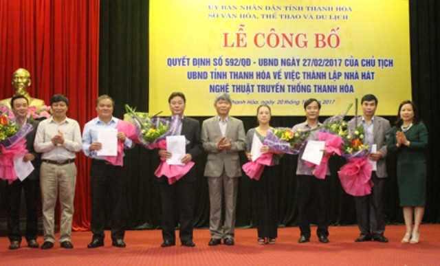Thanh Hóa: Thành lập Nhà hát Nghệ thuật Truyền thống