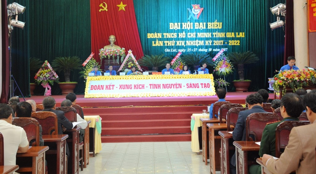 Đại hội Đoàn TNCS tỉnh Gia Lai lần thứ XIV khai mạc và diễn ra trong hai ngày