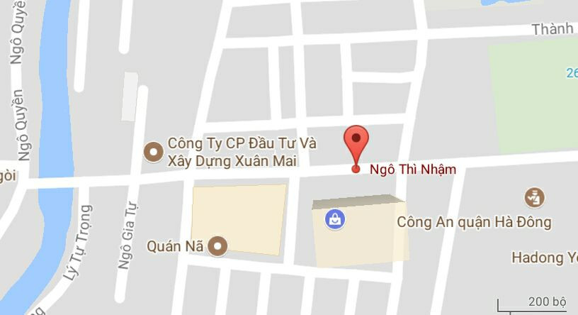 Phố Ngô Thì Nhậm, quận Hà Đông, Hà Nội.