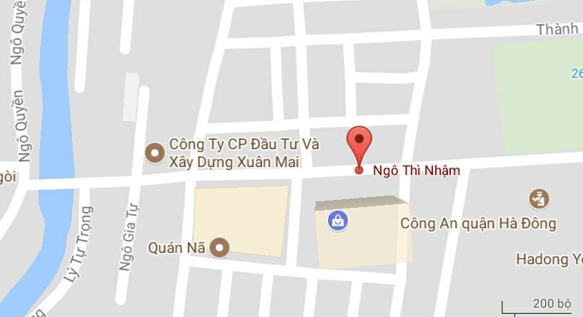 Phố Ngô Thì Nhậm, quận Hà Đông, Hà Nội.