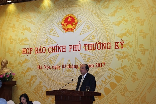 Nội dung họp báo Chính phủ thường kỳ tháng 10/2017