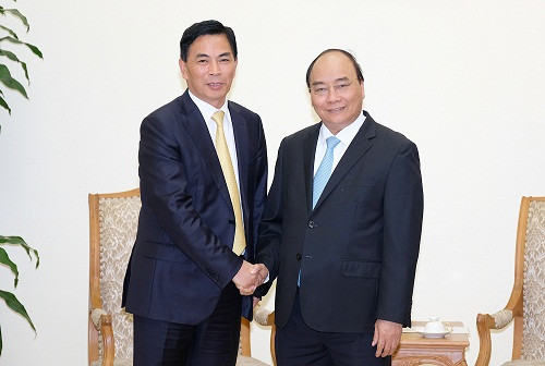 Thủ tướng Nguyễn Xuân Phúc tiếp Chủ tịch Tập đoàn Giai Nguyên (Hong Kong, Trung Quốc)