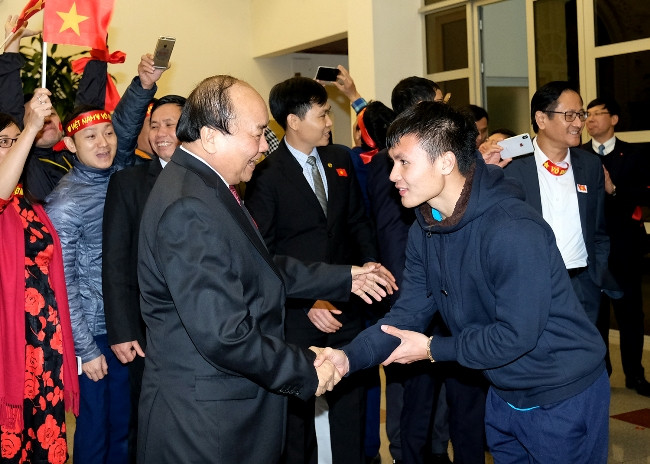 Thủ tướng gặp mặt các thành viên của đội U23 Việt Nam