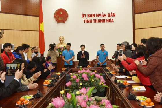 Thanh Hóa: Gặp mặt, vinh danh 3 cầu thủ trong đội tuyển U23 Việt Nam