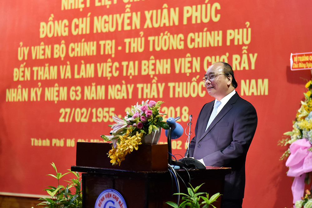Thủ tướng Nguyễn Xuân Phúc đã tới thăm, làm việc tại Bệnh viện Chợ Rẫy
