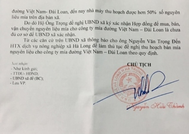 Có hay không UBND xã Hà Long “bảo kê” cho HTX DVNN gây khó khăn cho kinh tế tư nhân?