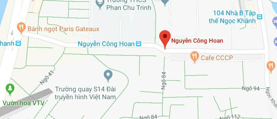 Phố Nguyễn Công Hoan, quận Ba Đình, Hà Nội.