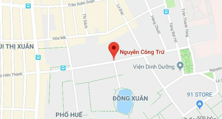 Phố Nguyễn Công Trứ, quận Hai Bà Trưng, Hà Nội.