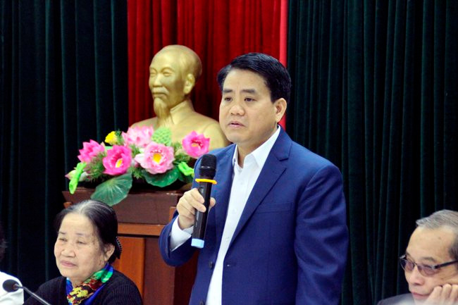 Chủ tịch UBND TP. Hà Nội Nguyễn Đức Chung gặp mặt văn nghệ sĩ chủ chốt Thủ đô