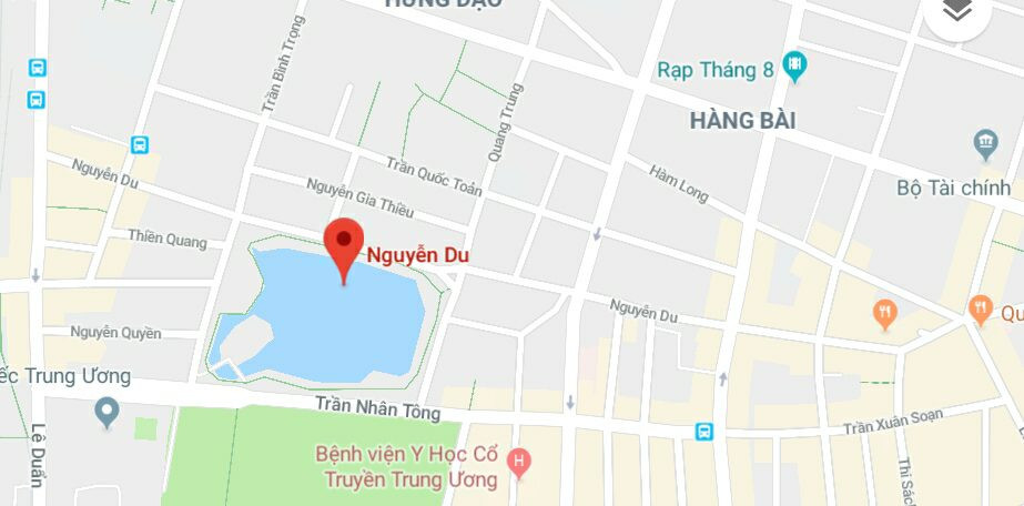 Phố Nguyễn Du, quận Hai Bà Trưng, Hà Nội.