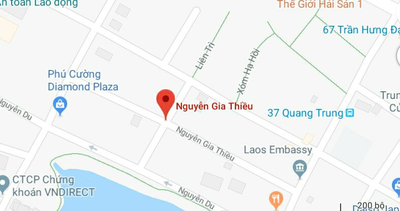 Phố Nguyễn Gia Thiều, quận Hoàn Kiếm, Hà Nội.