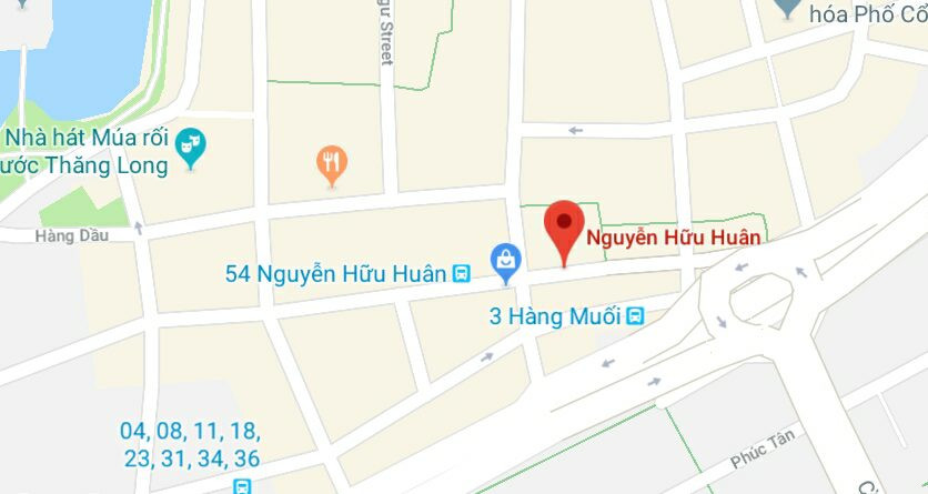 Phố Nguyễn Hữu Huân, quận Hoàn Kiếm, Hà Nội.