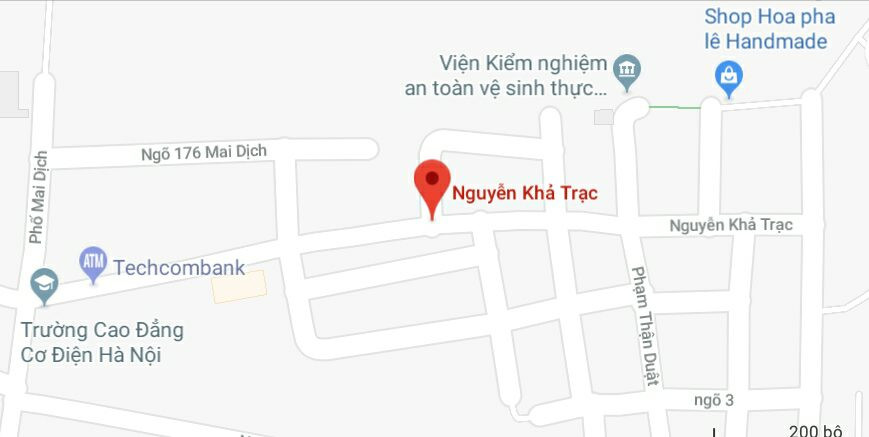 Phố Nguyễn Khả Trạc, quận Cầu Giấy, Hà Nội.