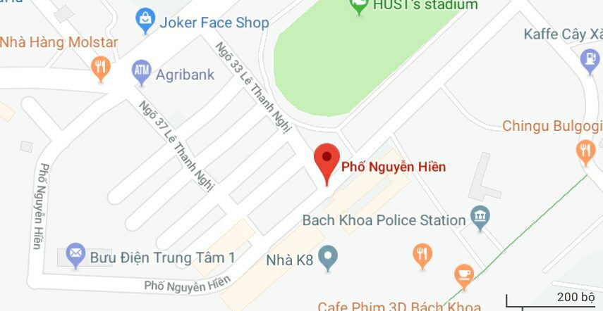 Phố Nguyễn Hiền, quận Hai Bà Trưng, Hà Nội.