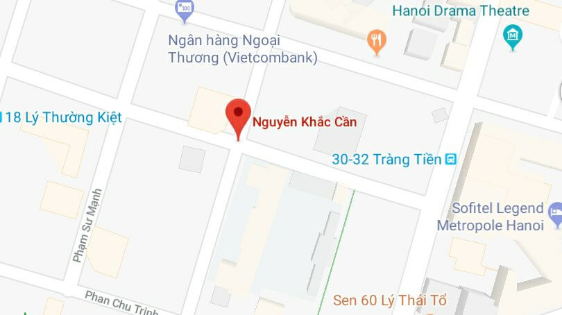 Phố Nguyễn Khắc Cần, quận Hoàn Kiếm, Hà Nội.