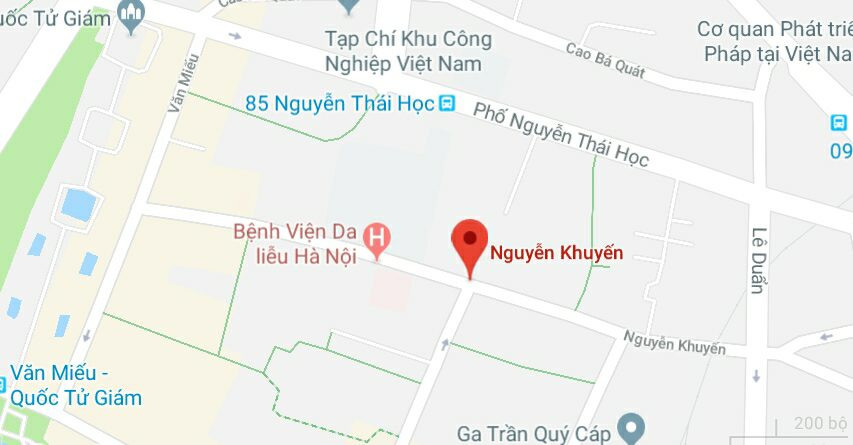 Phố Nguyễn Khuyến, quận Đống Đa, Hà Nội.