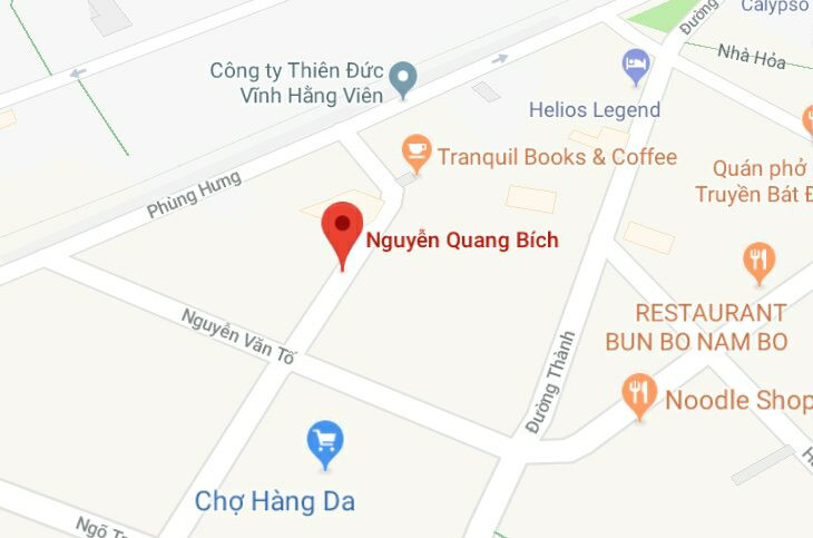 Phố Nguyễn Quang Bích, quận Hoàn Kiếm, Hà Nội.