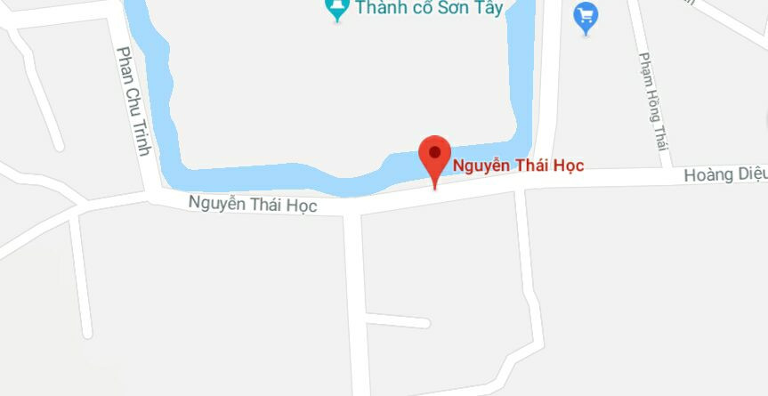 Phố Nguyễn Thái Học, thị xã Sơn Tây, Hà Nội.