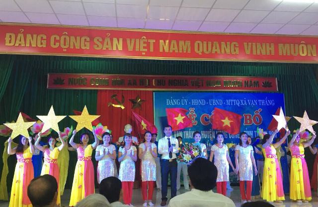 Xã Vạn Thắng (Nông Cống - Thanh Hóa): Nhận quyết định đạt chuẩn nông thôn mới