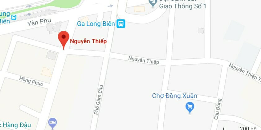 Phố Nguyễn Thiếp, quận Hoàn Kiếm, Hà Nội.