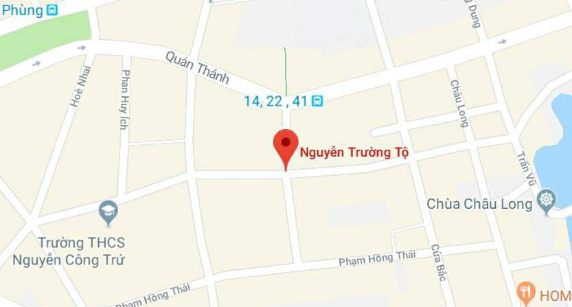 Phố Nguyễn Trường Tộ, quận Ba Đình, Hà Nội.