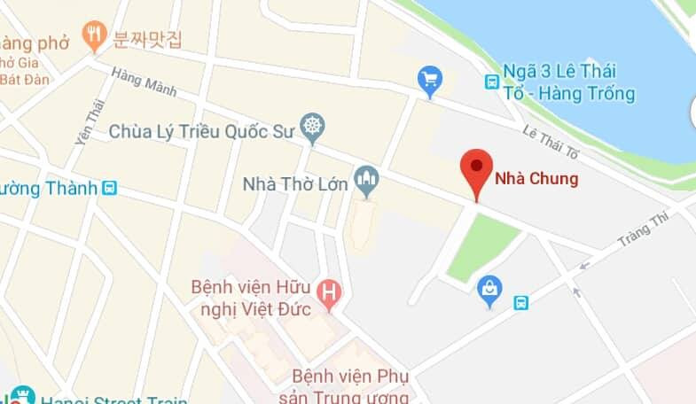 Phố Nhà Chung, quận Hoàn Kiếm, Hà Nội.