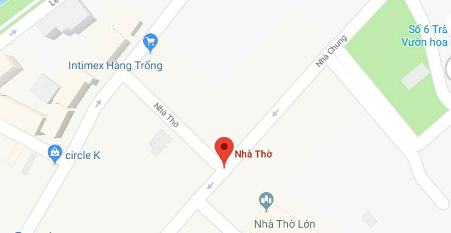 Phố Nhà Thờ, quận Hoàn Kiếm, Hà Nội.