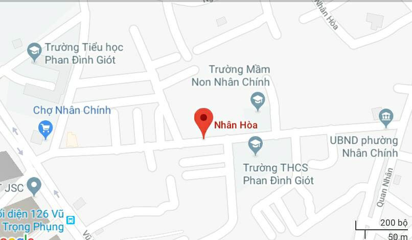 Phố Nhân Hòa, quận Thanh Xuân, Hà Nội.