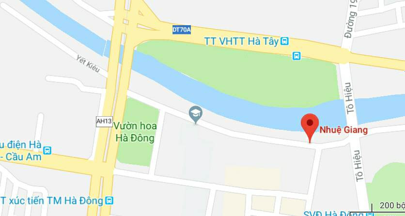 Phố Nhuệ Giang, quận Hà Đông, Hà Nội.