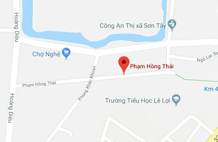Phố Phạm Hồng Thái, thị xã Sơn Tây, Hà Nội.