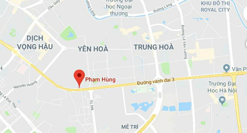 Đường Phạm Hùng, thuộc quận Cầu Giấy và quận Từ Liêm, Hà Nội.