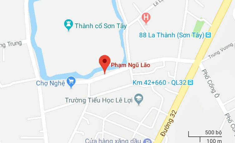 Phố Phạm Ngũ Lão, thị xã Sơn Tây, Hà Nội.